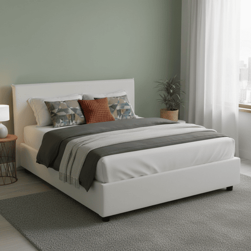 Cama de casal de tecido