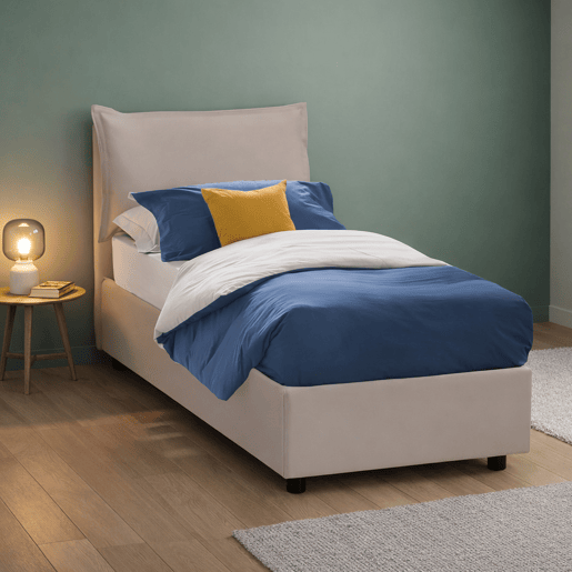 Cama de solteiro de tecido