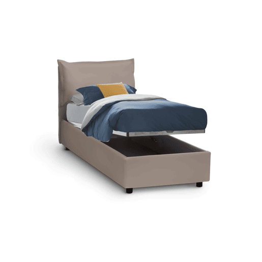 Cama de solteiro de tecido