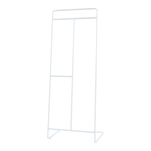 Bengaleiro para burros Sandviken Aço 166x63x48 cm - Branco en.casa