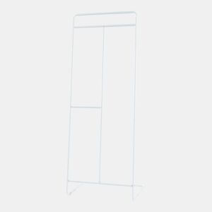 Bengaleiro para burros Sandviken Aço 166x63x48 cm - Branco en.casa