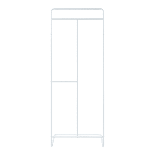 Bengaleiro para burros Sandviken Aço 166x63x48 cm - Branco en.casa