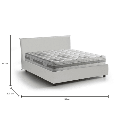 Cama de casal de tecido Cama de casal de tecido