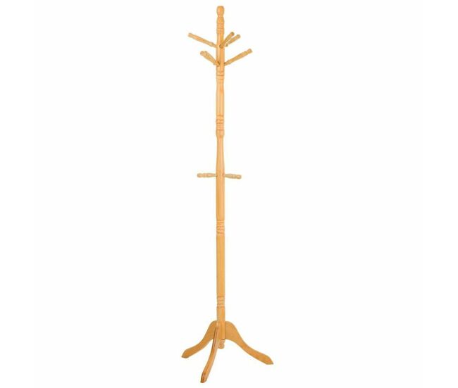 Perchero de pie alexandra house living miel 44 x 184 x 44 cm