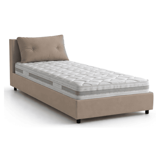 Cama de solteiro de tecido Cama de solteiro de tecido