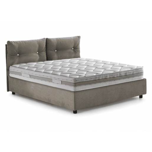 Cama quadrada e meia de tecido