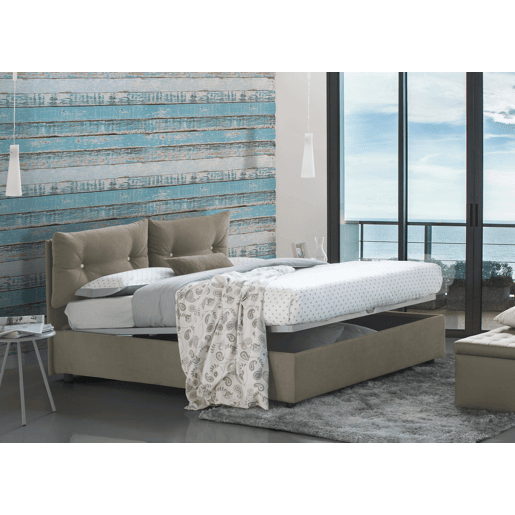 Cama quadrada e meia de tecido