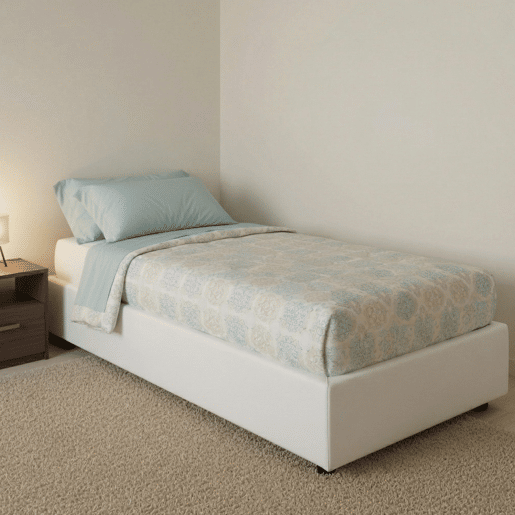 Cama de solteiro de tecido Cama de solteiro de tecido