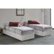 Cama de solteiro de tecido 95x215 Cama de solteiro de tecido 95x215 Blanco