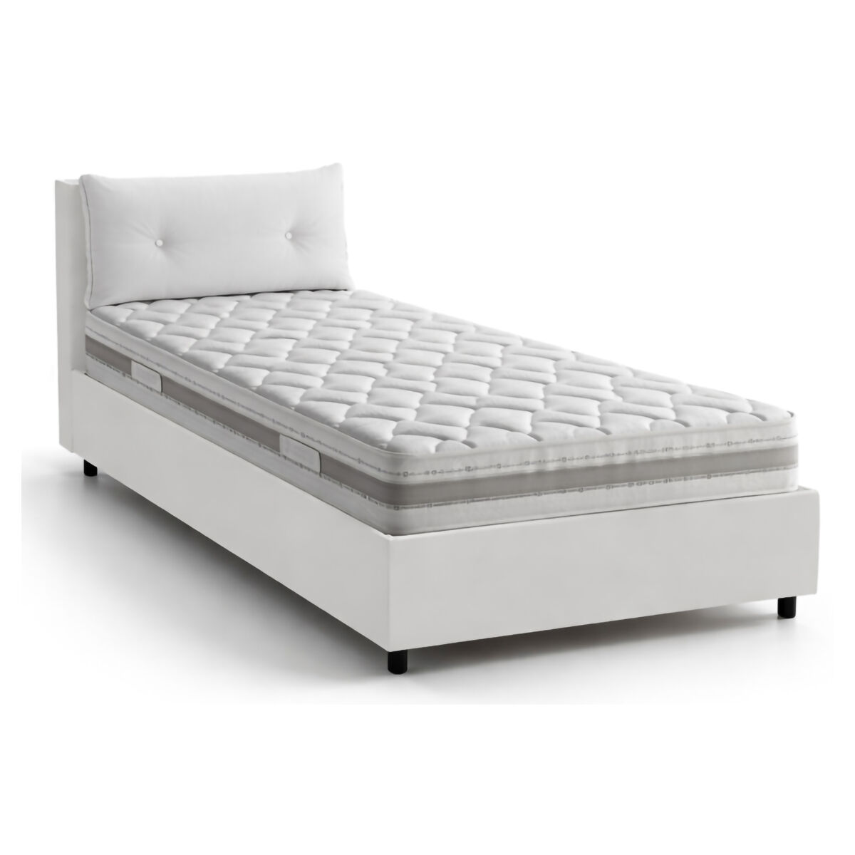Cama de solteiro de tecido