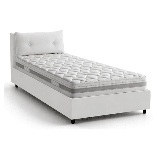 Cama de solteiro de tecido