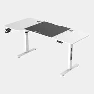 Secretária regulável em altura Stryn aglomeradoaço 160x75cm - Branco pro.tec