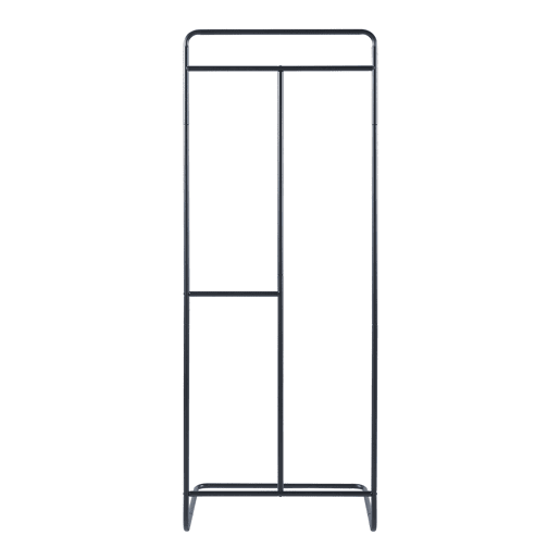 Bengaleiro para burros Sandviken Aço 166x63x48 cm - Preto en.casa