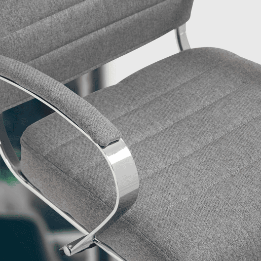 Silla de oficina Oakland Tela Gris 62X57X90 cm