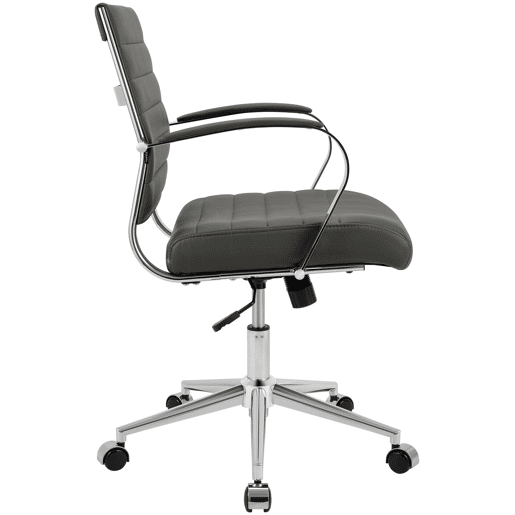 Silla de oficina Oakland Simil cuero Gris 62X57X90 cm