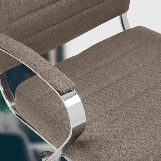 Silla de Oficina Oakland Tela Gris topo 62X57X90 cm