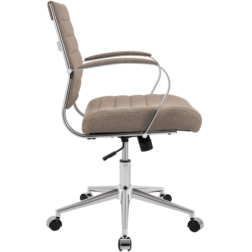 Silla de Oficina Oakland Tela Gris topo 62X57X90 cm
