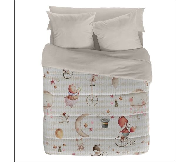Naturals - edredón estampado infantil cama 90 - microfibra poliéster - 300 gr -fabricado en españa - circus
