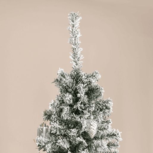 HOMCOM Árvore de Natal 225 cm Árvore de Natal Artificial Nevado com 738 Ramos e Suporte de Metal Árvore de Natal para Sala de Estar Verde e Branco HOMCOM Árvore de Natal 225 cm Árvore de Natal Artificial Nevado com 738 Ramos e Suporte de Metal Árvore de Natal para Sala de Estar Verde e Branco