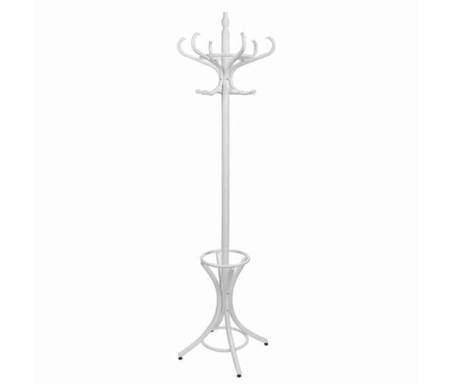 Perchero de pie alexandra house living blanco 39 x 187 x 53 cm