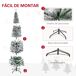 Árbol de Navidad Plástico, Metal HOMCOM, hogar - decoración Árbol de Navidad Plástico, Metal HOMCOM, hogar - decoración Verde