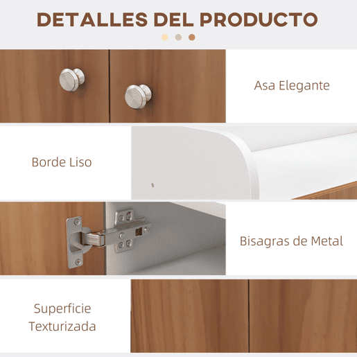 HOMCOM Sapateira Armário Multiuso com 2 Portas Prateleiras Interiores e 4 Prateleiras Exteriores com Altura Ajustável 83x30x90 cm Madeira
