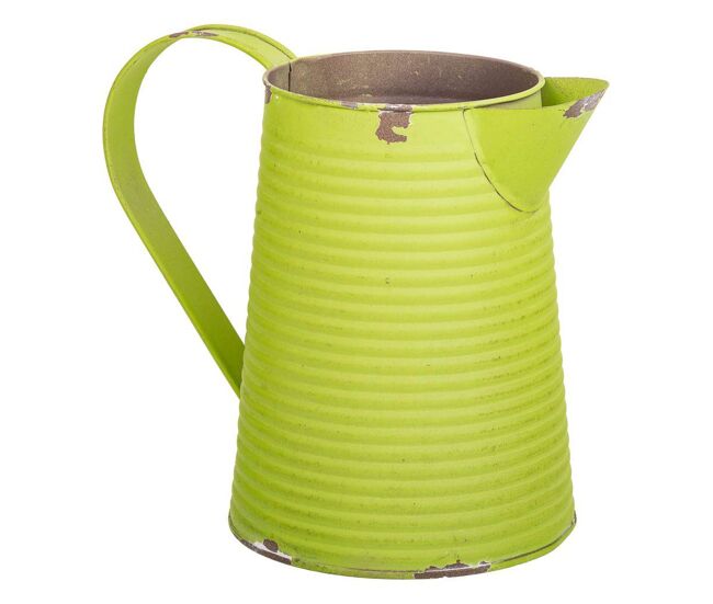 Jarra de metal verde 20xd13x17/18.5 td:10