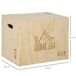 Cajón Pliométrico Madera de Haya HOMCOM Cajón Pliométrico Madera de Haya HOMCOM Marrón