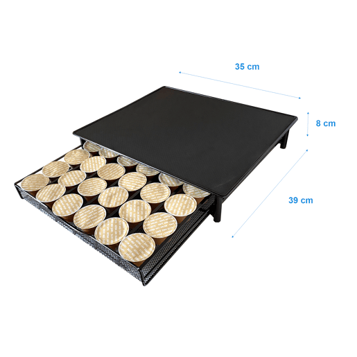 Suporte Organizador para Cápsulas Dolce Gusto Nyana Home | Capacidade 36 Cápsulas | Compatibilidade Dolce Gusto | Tampa Metálica | Suporte Metálico | Bandeja em Malha Suporte Organizador para Cápsulas Dolce Gusto Nyana Home | Capacidade 36 Cápsulas | Compatibilidade Dolce Gusto | Tampa Metálica | Suporte Metálico | Bandeja em Malha