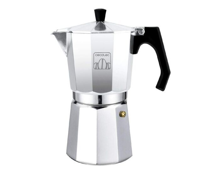 Cecotec cafetera italiana de aluminio cumbia mokclassic 1200 shiny