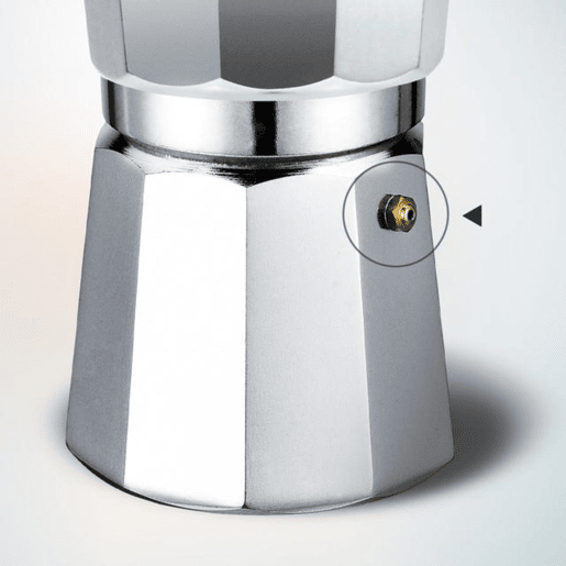Cecotec Cafeteira italiana de alumínio com capacidade para 12 chávenas de café, fácil de limpar e apta para todo o tipo de fogões.