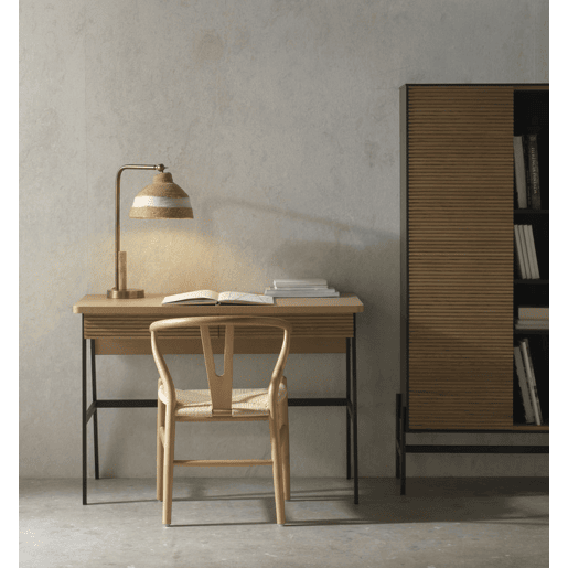 Candeeiro De Mesa Com Abajur De Fibra Natural Trançada Candeeiro De Mesa Com Abajur De Fibra Natural Trançada