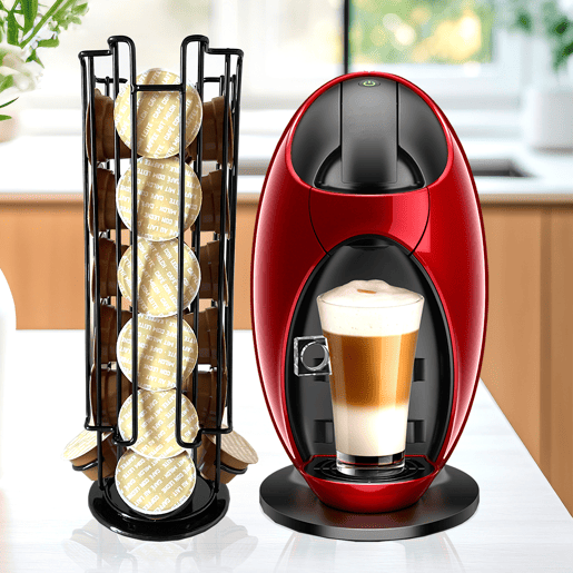 Organizador para Cápsulas de Café Dolce Gusto Nyana Home | Organizador para 24 Cápsulas | Projetado para Cápsulas Dolce Gusto | Design Moderno e Compacto | Suporte Giratório 360º | Fácil Limpeza Organizador para Cápsulas de Café Dolce Gusto Nyana Home | Organizador para 24 Cápsulas | Projetado para Cápsulas Dolce Gusto | Design Moderno e Compacto | Suporte Giratório 360º | Fácil Limpeza