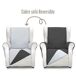 Funda cubre sofá Reversible 1 plaza Mont Funda cubre sofá Reversible 1 plaza Mont Gris/natural
