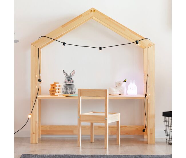 Escritorio con silla louis madera