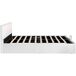 Cama de matrimonio de piel sintética con espacio de almacenamiento 141x206 Cama de matrimonio de piel sintética con espacio de almacenamiento 141x206 Blanco