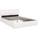 Cama de matrimonio de piel sintética con espacio de almacenamiento 141x206 Cama de matrimonio de piel sintética con espacio de almacenamiento 141x206 Blanco