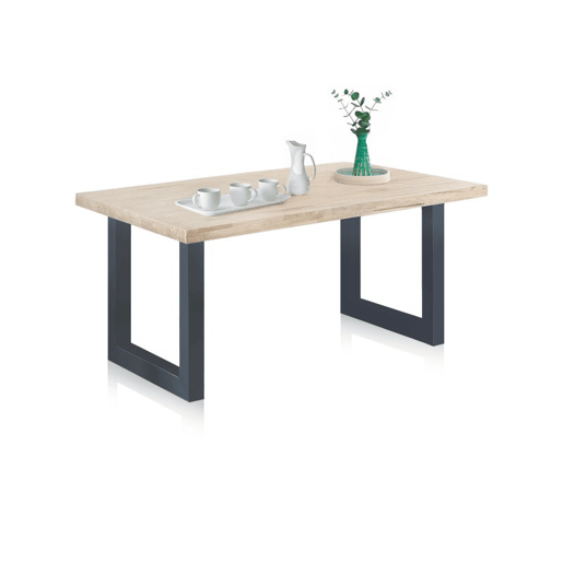 Mesa de exterior Masi Roble salvaje - Antracita 160 x 76 x 90 cm