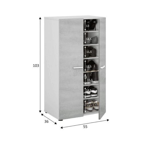 Armário multiuso com 2 portas com efeito madeira Armário multiuso com 2 portas com efeito madeira