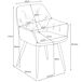 2x Silla tapizada de terciopelo acolchado SJ.030 2x Silla tapizada de terciopelo acolchado SJ.030 Negro