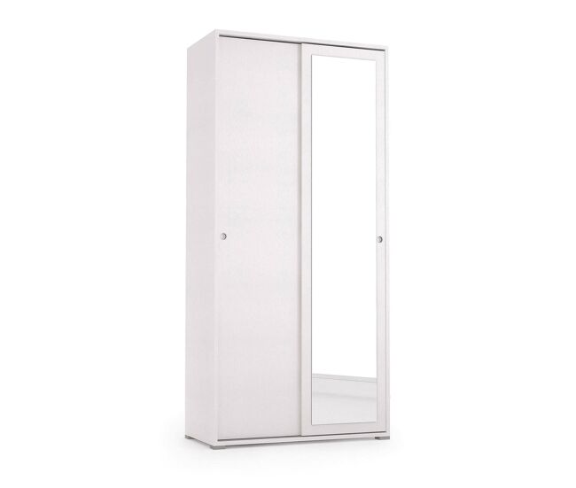 Armário 2 portas com efeito madeira