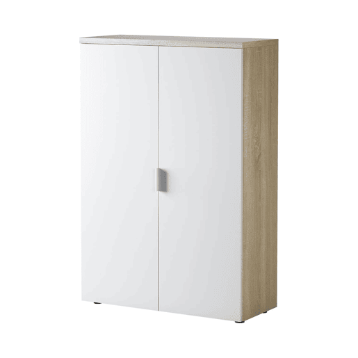 Armário multiuso com 2 portas com efeito madeira Armário multiuso com 2 portas com efeito madeira