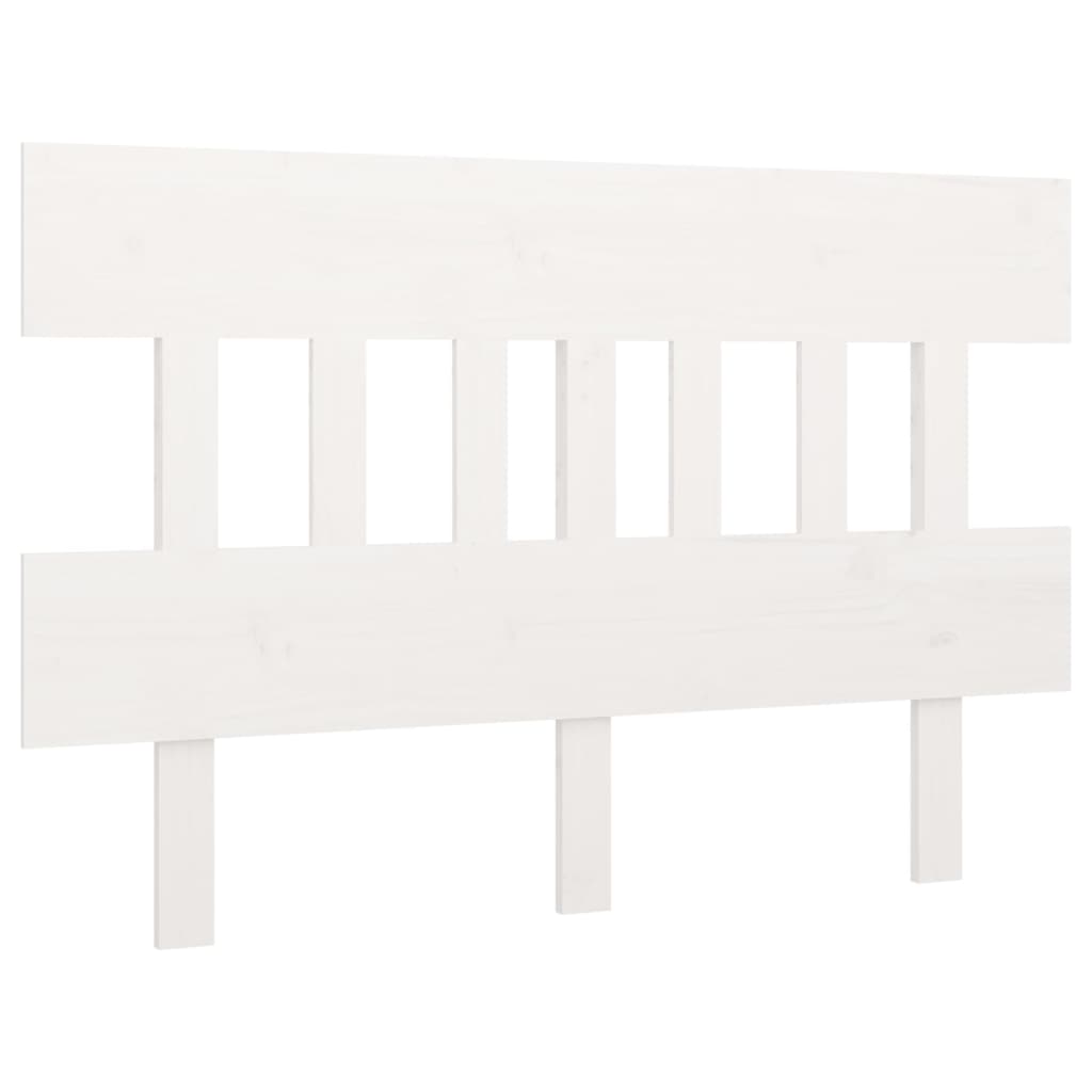 Vidaxl cabecero de cama madera maciza de pino blanco 163,5x3x81 cm