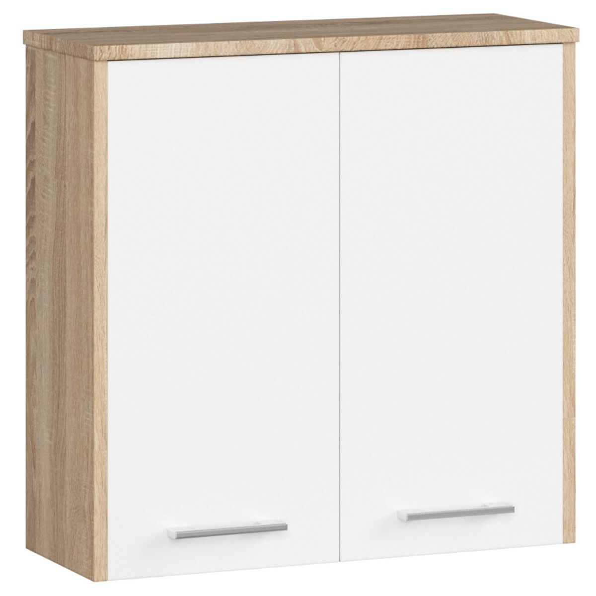 Armario colgante de baño AKORD FIN 60 Natural/ Blanco