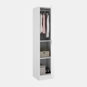 Guarda-roupa de 1 porta efeito madeira