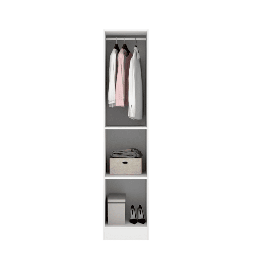 Guarda-roupa de 1 porta efeito madeira