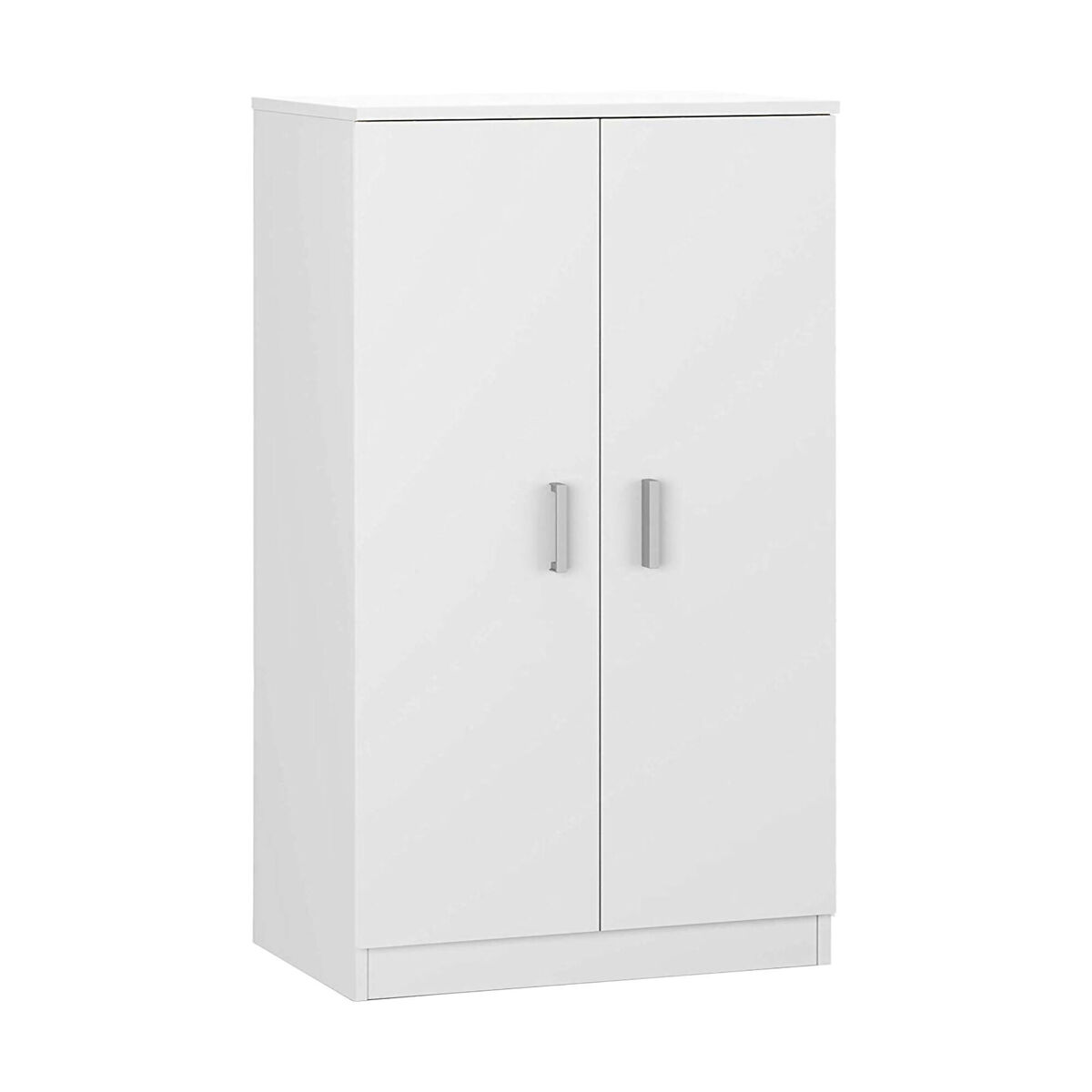 Armário multiuso com 2 portas com efeito madeira