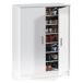 Armário multiuso com 2 portas com efeito madeira Armário multiuso com 2 portas com efeito madeira Blanco