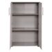 Armário multiuso com 2 portas com efeito madeira 78 Armário multiuso com 2 portas com efeito madeira 78 Gris