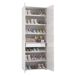 Armário multiuso com 2 portas com efeito madeira 72 Armário multiuso com 2 portas com efeito madeira 72 Blanco